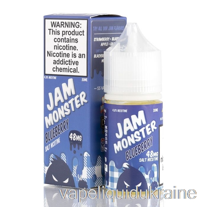 Vape Liquid Ukraine Blueberry - Jam Monster Salts - 30mL 24mg